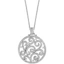エフィー コレクション レディース ネックレス・チョーカー・ペンダントトップ アクセサリー EFFY Diamond Filigree Open Disc 18...