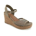 ケネスコール レディース サンダル シューズ Women's Caegan Wedge Sandals Oak(4)