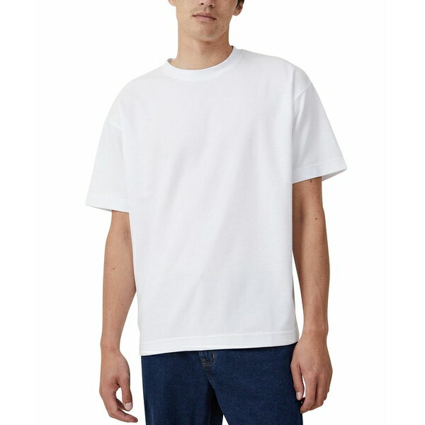 コットンオン メンズ シャツ トップス Men's Hyperweave T-Shirt White