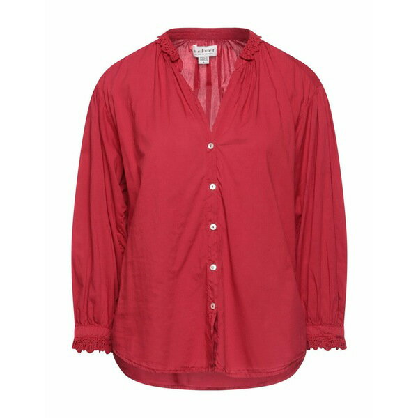 【送料無料】 ヴェルヴェットバイグラハムスペンサー レディース シャツ トップス Shirts Red