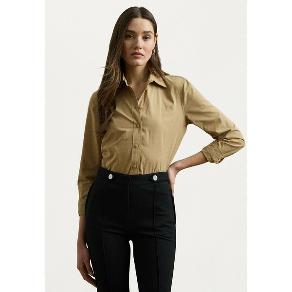 ラルフローレン レディース シャツ トップス Featherweight Cotton Shirt - Button-down blouse - camelのサムネイル