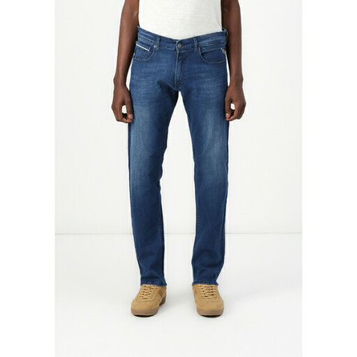 リプレイ メンズ デニムパンツ ボトムス GROVER REGULAR - Straight leg jeans - medium blue リプレイ メンズ デニムパンツ ボトムス GROVER REGULAR - Straight leg jeans - medium blue