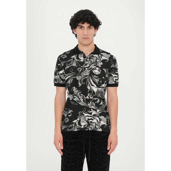 ベルサーチ メンズ サンダル シューズ ALL OVER - Polo shirt - black