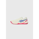 アシックス レディース フィットネス スポーツ GEL DEDICATE 8 - Multicourt tennis shoes - cream/dark blue
