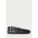 ラルフローレン メンズ ベルト アクセサリー BRAIDED CALFSKIN BELT - Braided belt - black