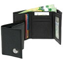 W[fB Y z ANZT[ Illinois Fighting Illini Leather TriFold Wallet Black