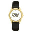 W[fB Y rv ANZT[ Georgia Tech Yellow Jackets Team Logo Leather Wristwatch -