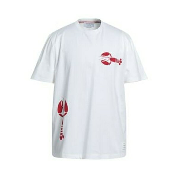 【送料無料】 トムブラウン メンズ Tシャツ トップス T-shirts White