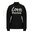 【送料無料】 モスキーノ レディース パーカー・スウェットシャツ アウター Sweatshirts Black