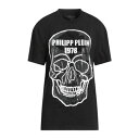 【送料無料】 フィリッププレイン レディース Tシャツ トップス T-shirts Black