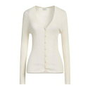 【送料無料】 ランバン レディース カーディガン アウター Cardigans White
