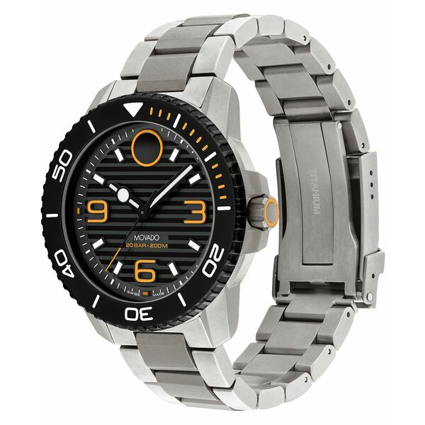 モバド モバド レディース 腕時計 アクセサリー Men's Bold Titanium Sport Swiss Quartz Titanium Watch 45mm Gray