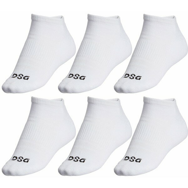 DSG fB[X C A_[EFA DSG No Show Socks - 6 Pack White