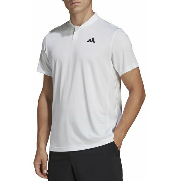 アディダス メンズ シャツ トップス adidas Men's Club Tennis Henley Shirt White