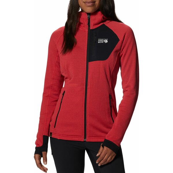 楽天astyマウンテンハードウェア レディース ジャケット＆ブルゾン アウター Mountain Hardwear Women's Polartec Power Grid Full Zip Hoodie Alert