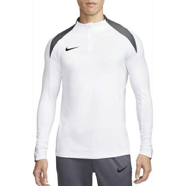 ナイキ メンズ シャツ トップス Nike Men's Dri-FIT Strike Soccer 1/2 Zip Drill Shirt White