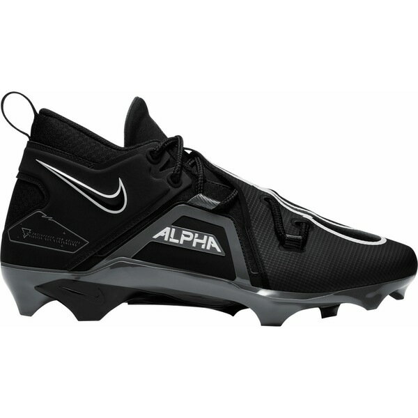 ʥ  å ݡ Nike Men's Alpha Menace Pro 3 Mid Football Cleats Black/Grey