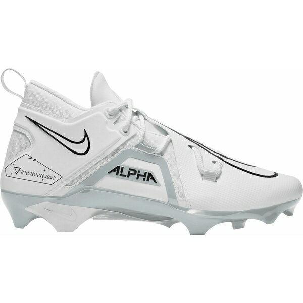 ʥ  å ݡ Nike Men's Alpha Menace Pro 3 Mid Football Cleats White/Black/Pure Platinum