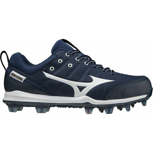 ミズノ レディース 野球 スポーツ Mizuno Women's 9-Spike Advanced Finch Elite 5 TPU Softball Cleats Navy/White