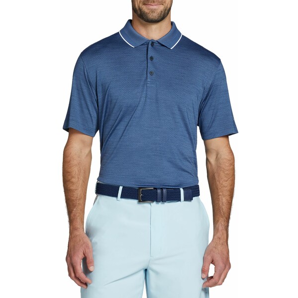 ウォルター・ヘーゲン メンズ シャツ トップス Walter Hagen Men's Performance 11 Birdseye Golf Polo Navy Heather