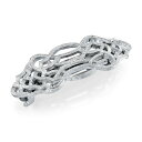 2028 レディース ヘアアクセサリー アクセサリー Silver-Tone Hair Barrette with Scroll Design Silver