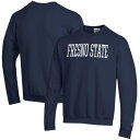 チャンピオン メンズ パーカー・スウェットシャツ アウター Fresno State Bulldogs Champion Eco Powerblend Crewneck Pullover Sweatshirt Navy