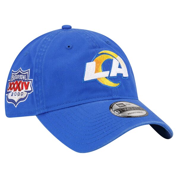 ニューエラ メンズ 帽子 アクセサリー Los Angeles Rams New Era Distinct 9TWENTY Adjustable Hat Royal