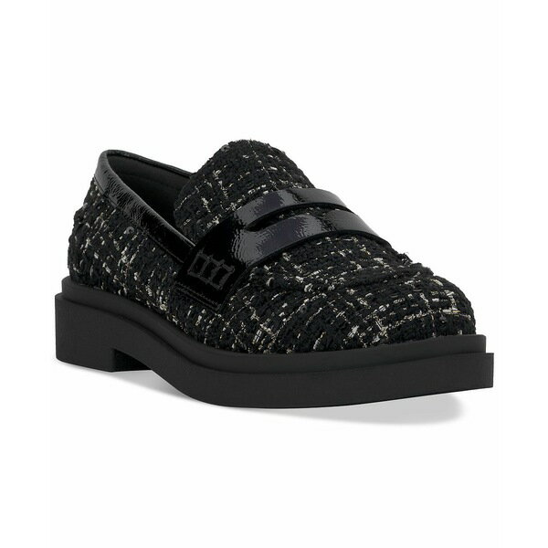 ジェシカシンプソン レディース サンダル シューズ Women's Xuris Penny Loafer Flats Black Sequin Tweed
