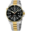 WFr Y rv ANZT[ Men's Canal Street Swiss Automatic Two-Tone SS IPYG Stainless Steel Bracelet Watch 46mm Silver