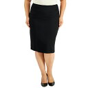 JXp[ fB[X XJ[g {gX Plus Size Skimmer Skirt Black