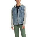 リーバイス リーバイス メンズ ジャケット＆ブルゾン アウター Men's Hybrid Hoodie Non-Stretch Denim Trucker Jacket Candyman