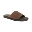 アンソニー ヴィア メンズ スリッポン・ローファー シューズ Men's Miami Suede Comfort Slip On Slides Brown