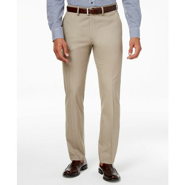 ケネスコール メンズ カジュアルパンツ ボトムス Men's Slim-Fit Stretch Dress Pants, Created for Macy's Oatmeal