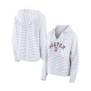 t@ieBNX fB[X p[J[EXEFbgVc AE^[ Women's Branded White Boston Red Sox Striped Arch Pullover Hoodie White