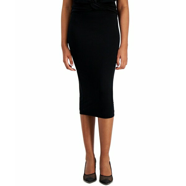 o[X[ fB[X XJ[g {gX Women's Pull-On Jersey Midi Skirt, Created for Macy's Deep Black