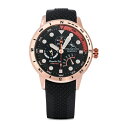 Xgg }[m Y rv ANZT[ Men's Regatta VIP Day Retrograde Black Silicone Performance Timepiece Watch 46mm Black