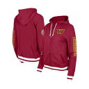 ニューエラ レディース パーカー・スウェットシャツ アウター Women's Burgundy Washington Commanders Elite Pack Full-Zip Hoodie Burgundy