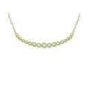 Wj xj[j fB[X lbNXE`[J[Ey_ggbv ANZT[ Cubic Zirconia Bezel Curved Bar Collar Necklace, 16