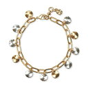 ラッキーブランド メンズ ブレスレット・バングル・アンクレット アクセサリー Two-Tone Charm Chain Bracelet Ttone