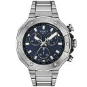 eB\bg Y rv ANZT[ Men's Swiss Chronograph T-Race Stainless Steel Bracelet Watch 45mm Grey