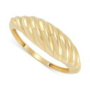 C^A S[h fB[X O ANZT[ Polished Dome Croissant Ring in 10k Gold Gold