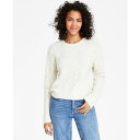 カルバンクライン レディース ニット&セーター アウター Women's Crewneck Long-Sleeve Lurex Sweater Mascarpone / Gold