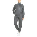 ギャラクシーバイハルビック レディース ジャケット＆ブルゾン アウター Women 039 s Moisture Wicking Performance Active Track Jacket and Jogger Set, 2-Piece Charcoal