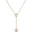 饬ե ǥ ͥå쥹硼ڥȥȥå ꡼ Gold-Tone Imitation Pearl Lariat Necklace, 16