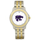 W[fB Y rv ANZT[ Kansas State Wildcats Unisex TwoTone Team Logo Wristwatch -