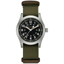 ハミルトン メンズ 腕時計 アクセサリー Men's Swiss Khaki Field Green Textile Strap Watch 42mm Green その1
