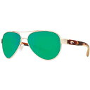 コスタデルマール レディース サングラス＆アイウェア アクセサリー Costa Del Mar Loreto 580P Sunglasses Rose Gold/Green