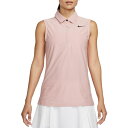 ナイキ レディース シャツ トップス Nike Women 039 s Dri-FIT ADV Tour Sleeveless Golf Polo Pink Oxford