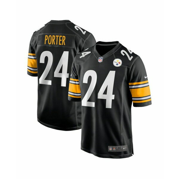 楽天astyナイキ メンズ シャツ トップス Men's Joey Porter Jr. Black Pittsburgh Steelers 2023 NFL Draft Pick Game Jersey Black