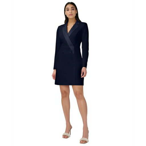 アドリアナ パペル レディース ワンピース トップス Women's Tuxedo Cocktail Sheath Dress Midnight アドリアナ パペル レディース ワンピース トップス Women's Tuxedo Cocktail Sheath Dress Midnight